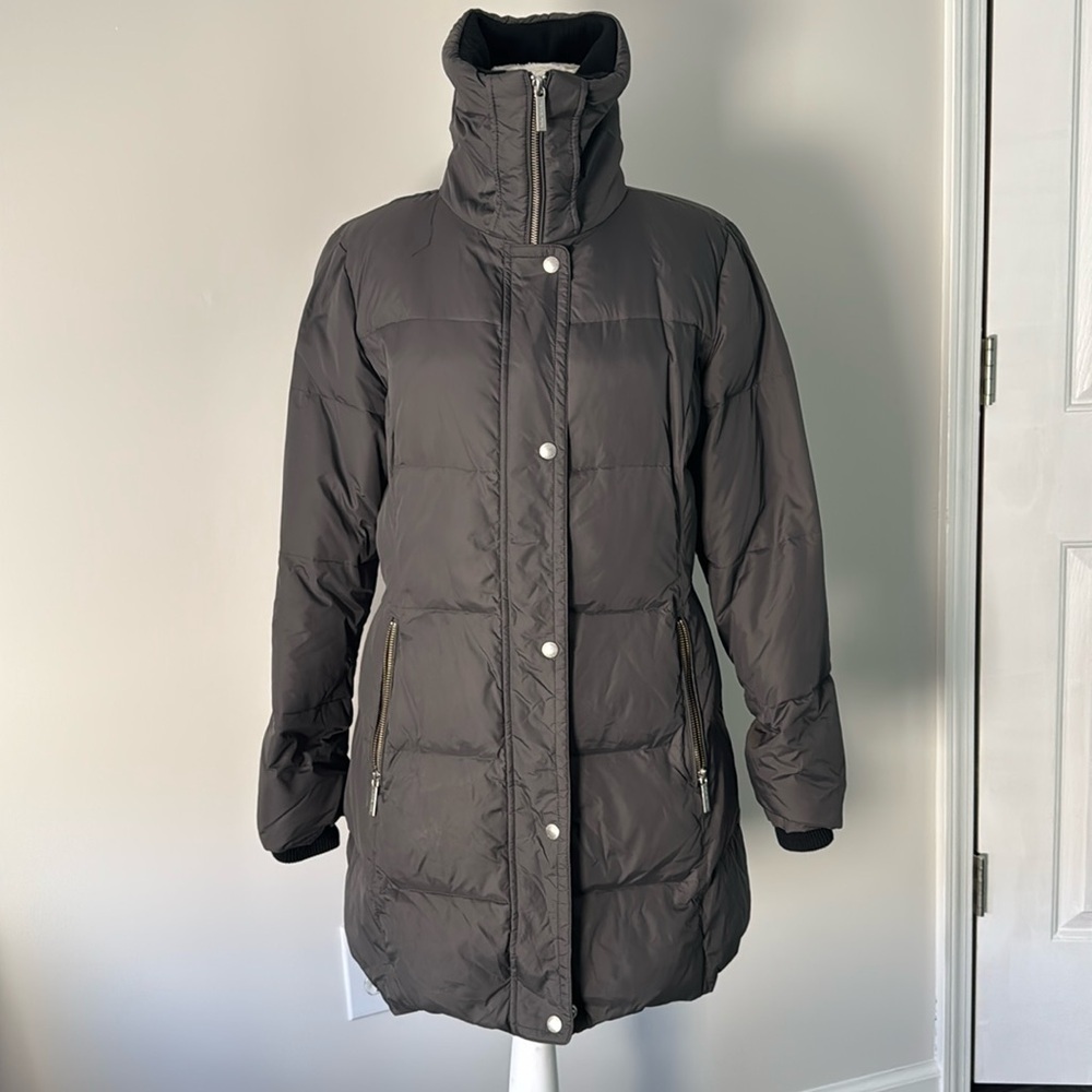 Michael Kors Gray Down Puffer Coat, size small - Picture 2 of 7